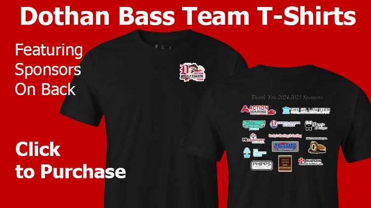 Dothan Bass Fishing Team T-Shirt (Sponsors on back)