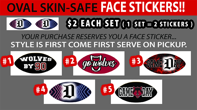 Oval Skin-Safe Face Stickers